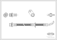 Front Left Brake Hose for Toyota (OEM 9094702888)