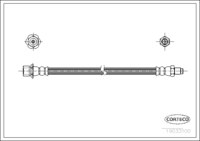 Brake Hose, CORTECO, OEM 9094702B95, Article number 1 9 0 3 3 1 0 0, TOYOTA (108861)