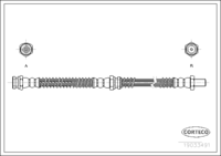 Brake Hose, CORTECO, OEM 4871005020, Article number 1 9 0 3 3 4 9 1, DAEWOO (108868)