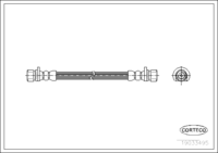 Brake Hose, CORTECO, OEM 01466S5A000, Article number 1 9 0 3 3 4 9 5, HONDA (108872)