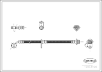 Brake Hose, CORTECO, OEM 01465S5PJ01, Article number 1 9 0 3 3 4 9 6, HONDA (108873)