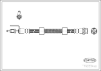 Brake Hose, CORTECO, OEM 1480524, Article number 1 9 0 3 3 4 9 8, FORD (108875)