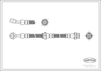 Brake Hose, CORTECO, OEM 5881126020, Article number 1 9 0 3 3 5 1 2, HYUNDAI (108883)