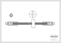 Brake Hose, CORTECO, OEM 4Z7611707A, Article number 1 9 0 3 3 5 1 6, AUDI (108887)