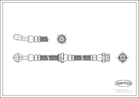 Brake Hose, CORTECO, OEM 5881126000, Article number 1 9 0 3 3 5 2 0, HYUNDAI (108891)