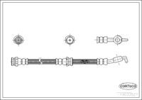 Brake Hose, CORTECO, OEM 0K30A43980E, Article number 1 9 0 3 3 5 2 7, KIA (108898)