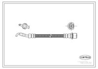 Brake Hose, CORTECO, OEM 9094702B87, Article number 1 9 0 3 3 5 3 0, LEXUS (108901)