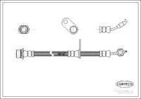 Brake Hose, CORTECO, OEM 9094702876, Article number 1 9 0 3 3 5 3 1, LEXUS (108902)
