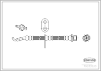 Brake Hose, CORTECO, OEM 9094702D55, Article number 1 9 0 3 3 5 3 3, LEXUS (108904)
