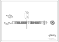 Brake Hose, CORTECO, OEM 9094702D56, Article number 1 9 0 3 3 5 3 4, LEXUS (108905)