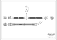 Brake Hose, CORTECO, OEM 01466SL4900, Article number 1 9 0 3 3 5 3 7, HONDA (108908)