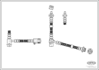 Brake Hose, CORTECO, OEM 46210AV00A, Article number 1 9 0 3 3 5 4 3, NISSAN (108914)