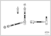Brake Hose, CORTECO, OEM 46211AV720, Article number 1 9 0 3 3 5 4 4, NISSAN (108915)