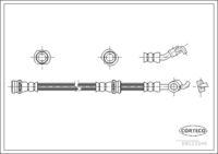 Brake Hose, CORTECO, OEM 46210AX601, Article number 1 9 0 3 3 5 4 6, NISSAN (108917)