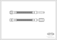 Brake Hose, CORTECO, OEM 8E0611775B, Article number 1 9 0 3 3 5 4 9, AUDI (108920)