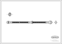Brake Hose, CORTECO, OEM 4650A701, Article number 1 9 0 3 3 5 5 0, MITSUBISHI (108921)