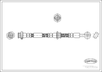 Brake Hose, CORTECO, OEM 46211AV01A, Article number 1 9 0 3 3 5 5 9, NISSAN (108930)
