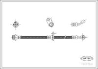 Brake Hose, CORTECO, OEM 01468SEAE00, Article number 1 9 0 3 3 5 6 1, HONDA (108932)