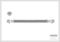 Brake Hose, CORTECO, OEM SHB101350, Article number 1 9 0 3 3 5 6 3, LAND ROVER (108934)