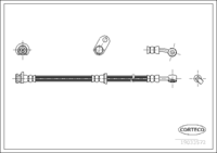 Brake Hose, CORTECO, OEM 01464SDAA01, Article number 1 9 0 3 3 5 7 2, HONDA (108943)