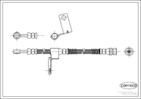 Brake Hose, CORTECO, OEM 58731-1C000, Article number 1 9 0 3 3 5 8 2, HYUNDAI (108953)