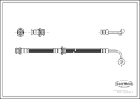 Brake Hose, CORTECO, OEM 58737-07300, Article number 1 9 0 3 3 5 8 3, HYUNDAI (108954)