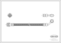 Brake Hose, CORTECO, OEM F15143810, Article number 1 9 0 3 3 5 9 3, MAZDA (108964)