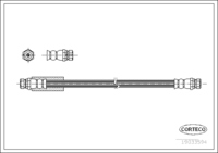 Brake Hose, CORTECO, OEM 1K0611775, Article number 1 9 0 3 3 5 9 4, VW (108965)