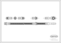 Brake Hose, CORTECO, OEM 1K0611701, Article number 1 9 0 3 3 5 9 5, VW (108966)