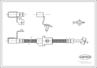 Brake Hose, CORTECO, OEM 7111982, Article number 1 9 0 3 3 5 9 7, FORD (108968)