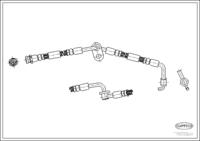 Brake Hose, CORTECO, OEM F15143980, Article number 1 9 0 3 3 6 0 1, MAZDA (108972)