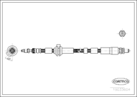 Brake Hose, CORTECO, OEM 1231790, Article number 1 9 0 3 3 6 0 4, FORD (108975)