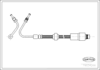 Brake Hose, CORTECO, OEM 8200062202, Article number 1 9 0 3 4 2 6 6, RENAULT (109114)