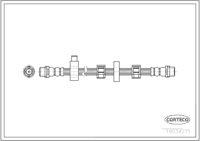 Brake Hose, CORTECO, OEM 7D0611701A, Article number 1 9 0 3 4 2 7 1, VW (109119)