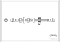 Brake Hose, CORTECO, OEM 7D0611701B, Article number 1 9 0 3 4 2 7 2, VW (109120)