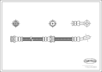Brake Hose, CORTECO, OEM 58732FD100, Article number 1 9 0 3 4 2 8 9, KIA (109124)