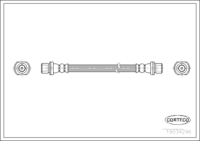 Rear Axle Brake Hose for TOYOTA, Length 231mm