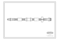 Brake Hose, CORTECO, OEM 51745843, Article number 1 9 0 3 4 3 2 8, FIAT (109133)