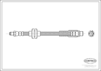 Brake Hose, CORTECO, OEM 51757836, Article number 1 9 0 3 4 3 3 7, FIAT (109136)