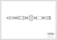 Brake Hose, CORTECO, OEM 60698794, Article number 1 9 0 3 4 3 4 0, ALFA ROMEO (109139)