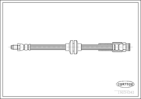 Brake Hose, CORTECO, OEM 51835425, Article number 1 9 0 3 4 3 4 3, ALFA ROMEO (109142)