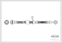 Brake Hose, CORTECO, OEM D06143810E, Article number 1 9 0 3 4 3 4 4, MAZDA (109143)