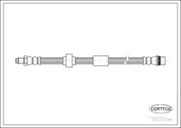 Brake Hose, CORTECO, OEM 4416297, Article number 1 9 0 3 4 3 4 6, OPEL (109145)
