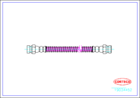 Brake Hose, CORTECO, OEM 58738-1C000, Article number 1 9 0 3 4 4 5 2, HYUNDAI (109153)