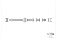 Brake Hose, CORTECO, OEM 1304007, Article number 1 9 0 3 4 6 6 1, FORD (109171)