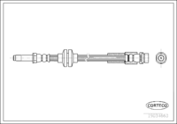 Brake Hose, CORTECO, OEM 13285519, Article number 1 9 0 3 4 6 6 3, FORD (109173)