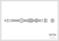 Brake Hose, CORTECO, OEM 1387265, Article number 1 9 0 3 4 6 6 5, FORD (109175)