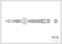 Brake Hose, CORTECO, OEM 1324028, Article number 1 9 0 3 4 6 6 6, FORD (109176)