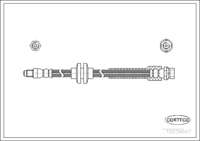 Brake Hose, CORTECO, OEM 1302601, Article number 1 9 0 3 4 6 6 7, FORD (109177)