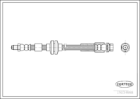 Brake Hose, CORTECO, OEM 1321454, Article number 1 9 0 3 4 6 6 8, FORD (109178)